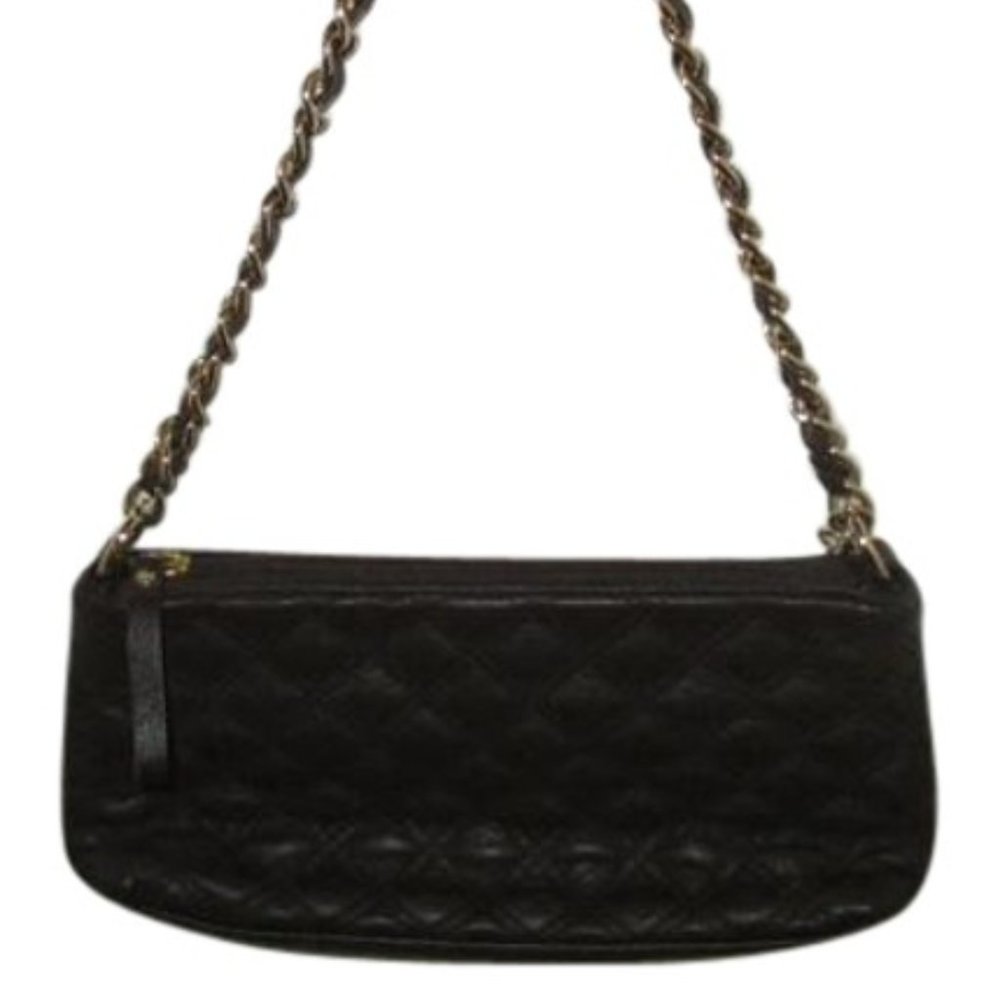 *The Sak Quilted Chocolate Brown Surface Man Made Materials Baguette